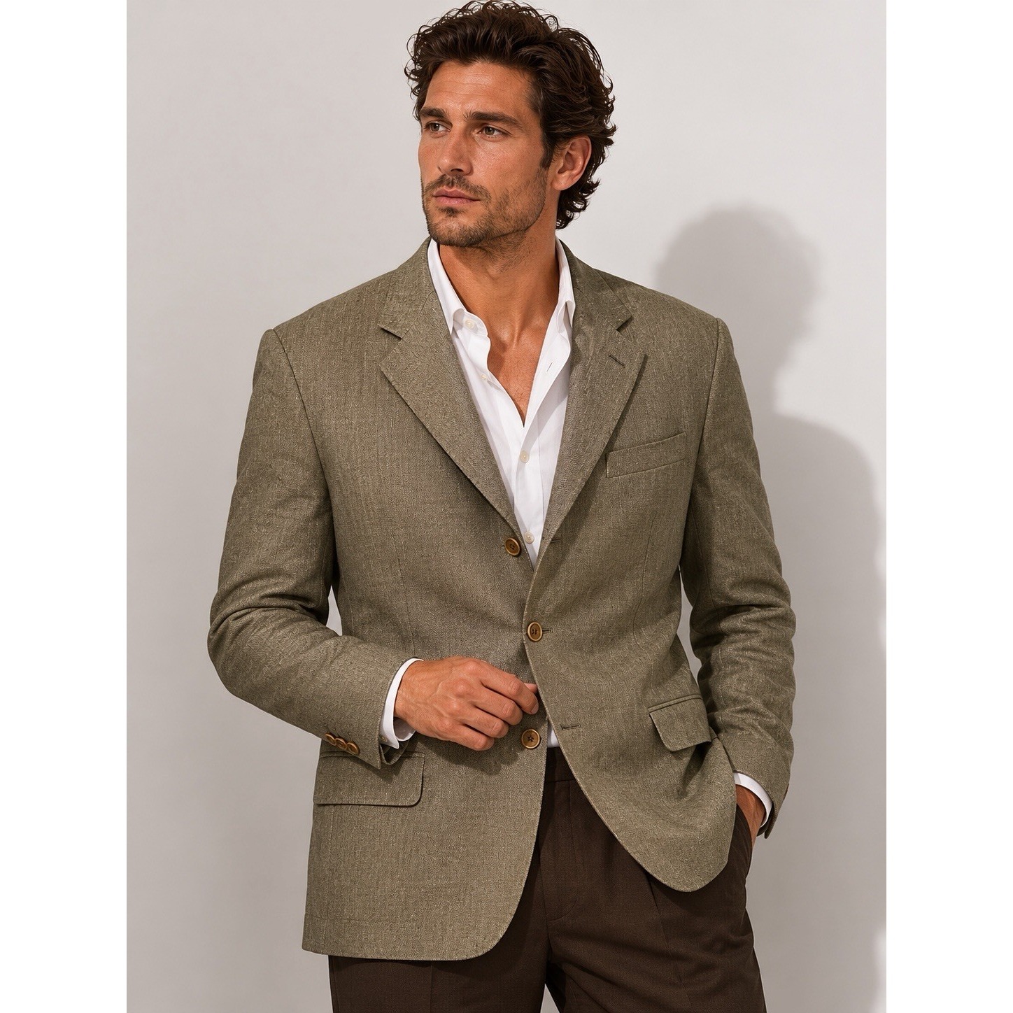 Canali Blazer Mens 55r 46r Us 100% Wool Italian Sport Coat Old Money #O10-4